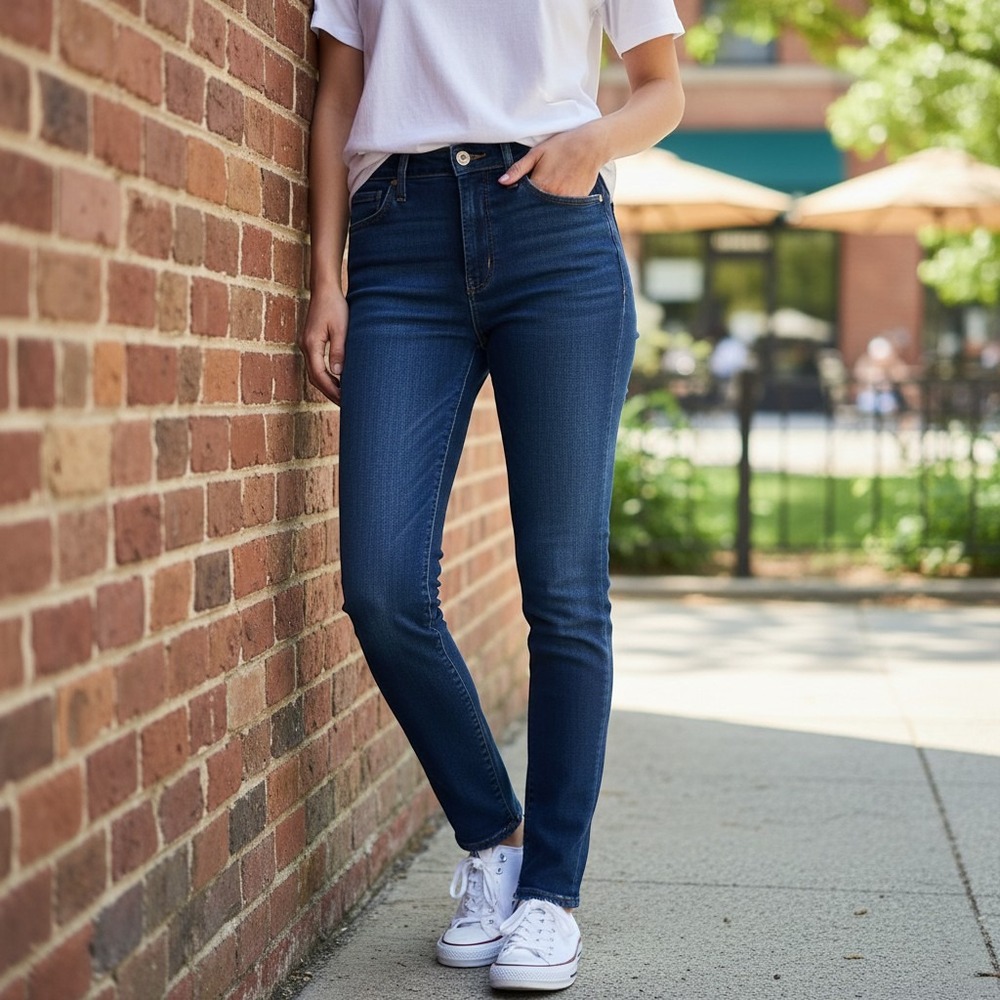 Madewell Women's Size 27 High Rise Skinny Jeans Denim Blue Excellent‎ Condition